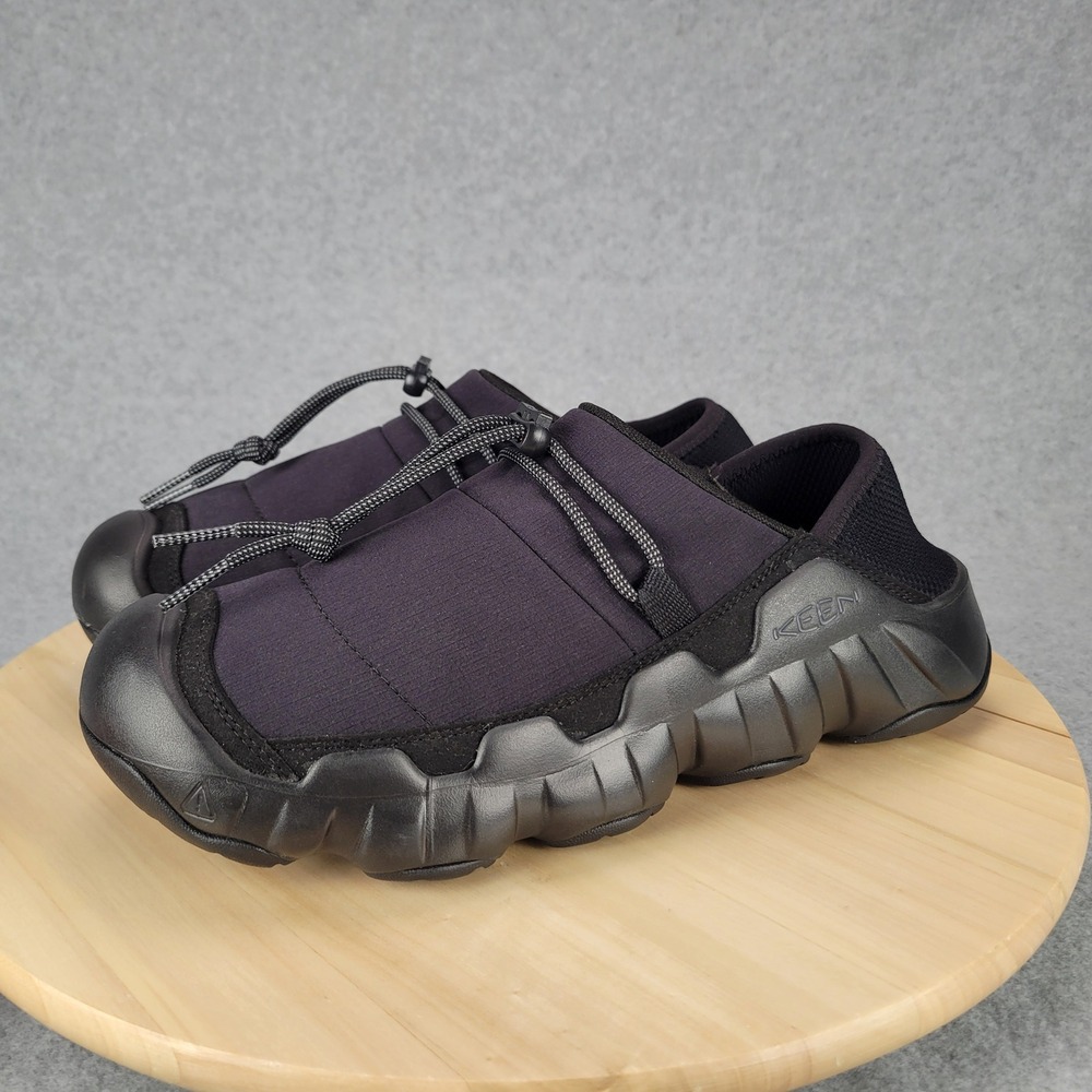 Keen Hypowser Crushback Slip-On Shoes‎ Mens 9.5 Black Quilted Bungee